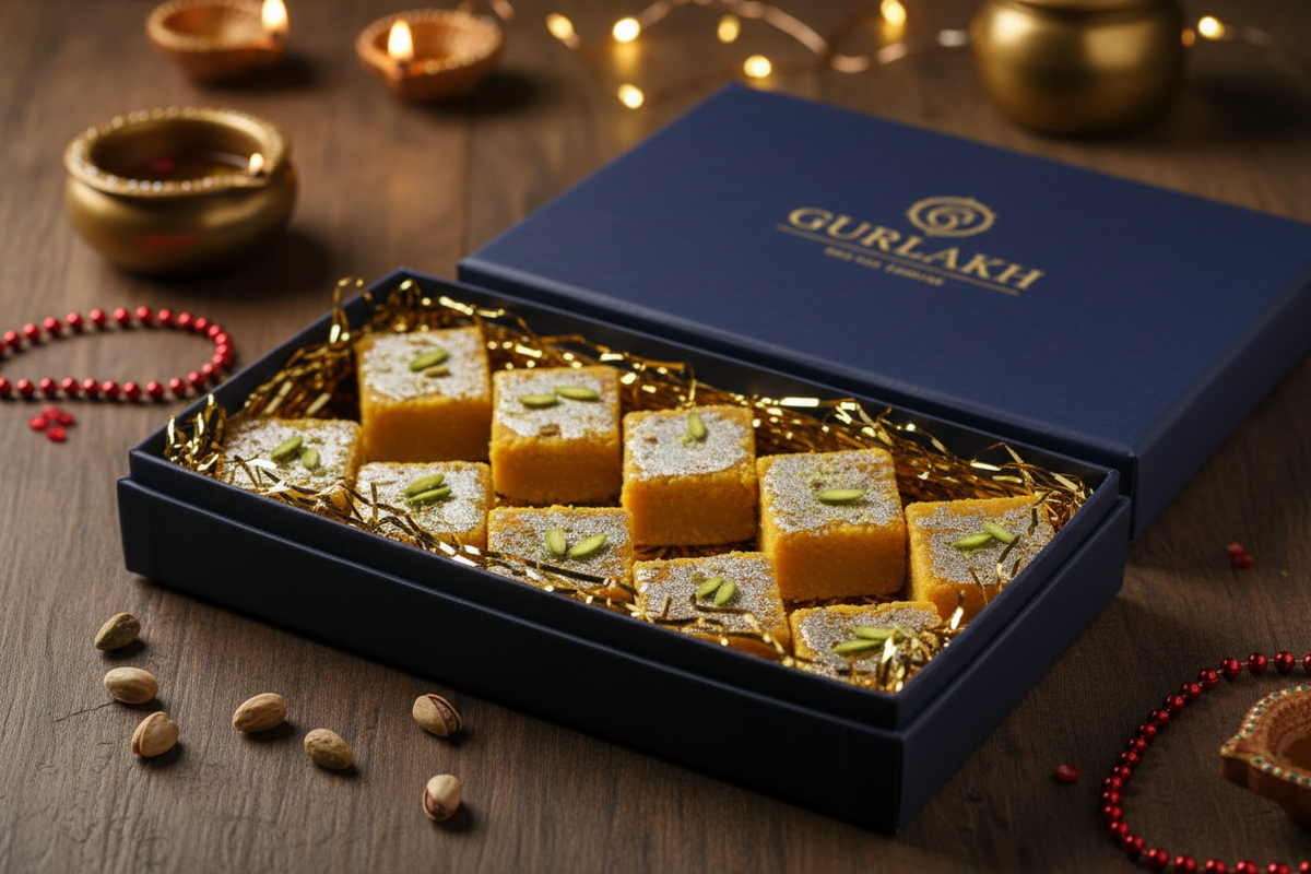 Besan Burfi in Gurlakh Box