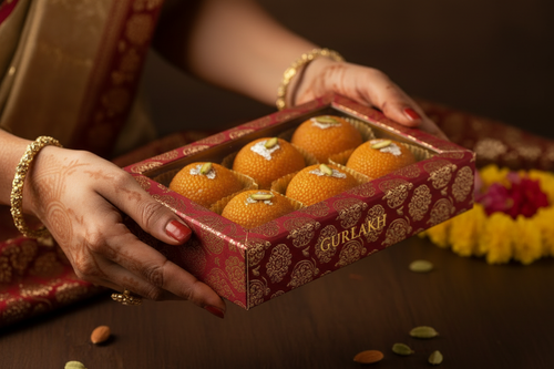 Gurlakh Laddu Box in Hand
